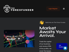 'theforexfunder.com' screenshot