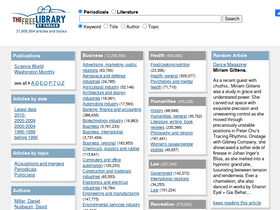 'thefreelibrary.com' screenshot