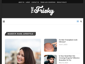 'thefrisky.com' screenshot