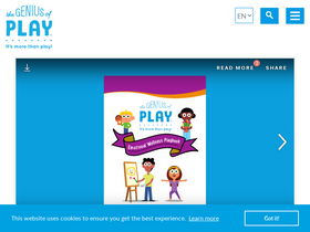 'thegeniusofplay.org' screenshot