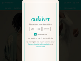 'theglenlivet.com' screenshot