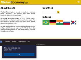 'theglobaleconomy.com' screenshot