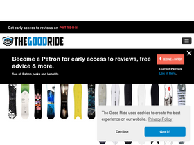 'thegoodride.com' screenshot