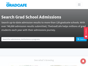 'thegradcafe.com' screenshot