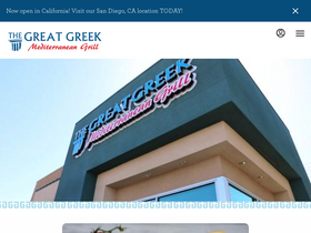 'thegreatgreekgrill.com' screenshot