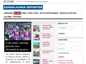 'theguadalajarareporter.net' screenshot