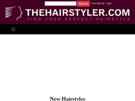 'thehairstyler.com' screenshot