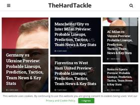 'thehardtackle.com' screenshot