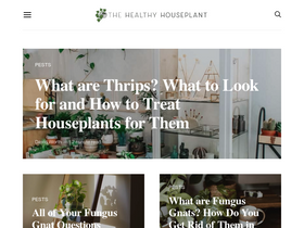 'thehealthyhouseplant.com' screenshot