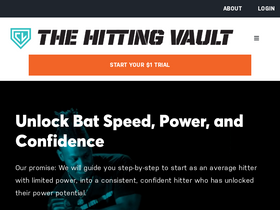 'thehittingvault.com' screenshot