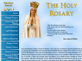 'theholyrosary.org' screenshot
