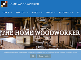 'thehomewoodworker.com' screenshot