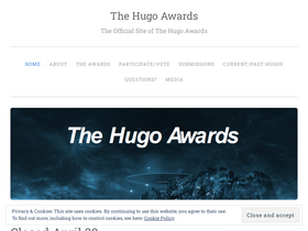 'thehugoawards.org' screenshot