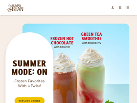 'thehumanbean.com' screenshot