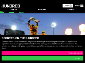 'thehundred.com' screenshot