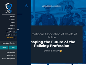 'theiacp.org' screenshot