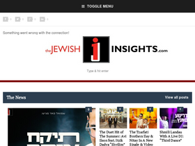 'thejewishinsights.com' screenshot