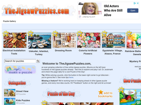 'thejigsawpuzzles.com' screenshot
