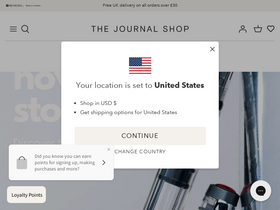 'thejournalshop.com' screenshot