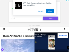 'thekashmirmonitor.net' screenshot