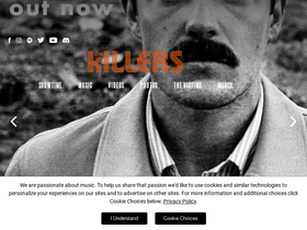 'thekillersmusic.com' screenshot