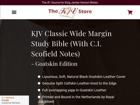 'thekjvstore.com' screenshot