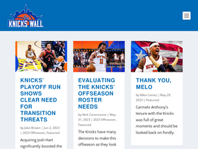 'theknickswall.com' screenshot