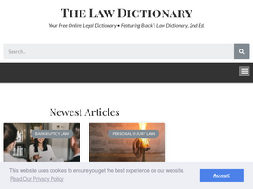 'thelawdictionary.org' screenshot