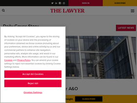 'thelawyer.com' screenshot