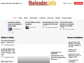 'theleader.info' screenshot
