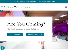 'thelifecoachschool.com' screenshot