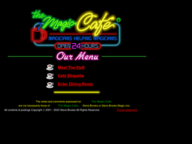 'themagiccafe.com' screenshot