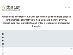 'themakeyourownzone.com' screenshot