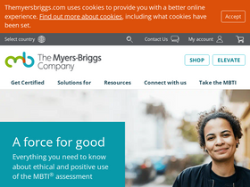 'themyersbriggs.com' screenshot