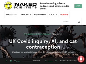 'thenakedscientists.com' screenshot