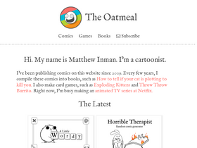 'theoatmeal.com' screenshot
