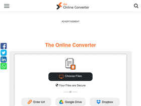 'theonlineconverter.com' screenshot