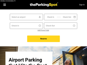 'theparkingspot.com' screenshot