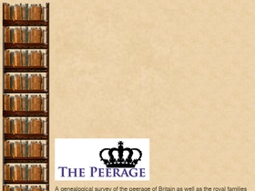 'thepeerage.com' screenshot