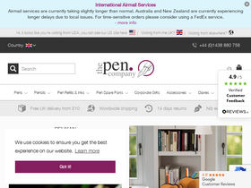'thepencompany.com' screenshot