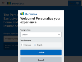 'thepersonal.com' screenshot