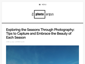 'thephotoargus.com' screenshot
