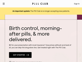 'thepillclub.com' screenshot