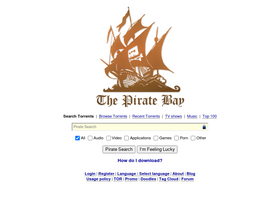 'thepirate-bay.org' screenshot