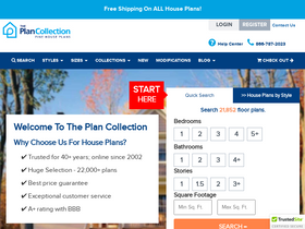 'theplancollection.com' screenshot