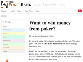 'thepokerbank.com' screenshot