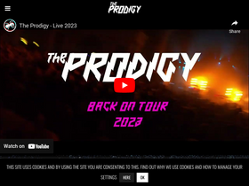 'theprodigy.com' screenshot