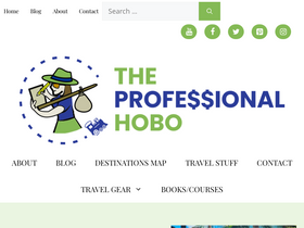 'theprofessionalhobo.com' screenshot