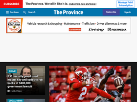 'theprovince.com' screenshot