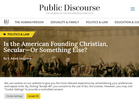 'thepublicdiscourse.com' screenshot